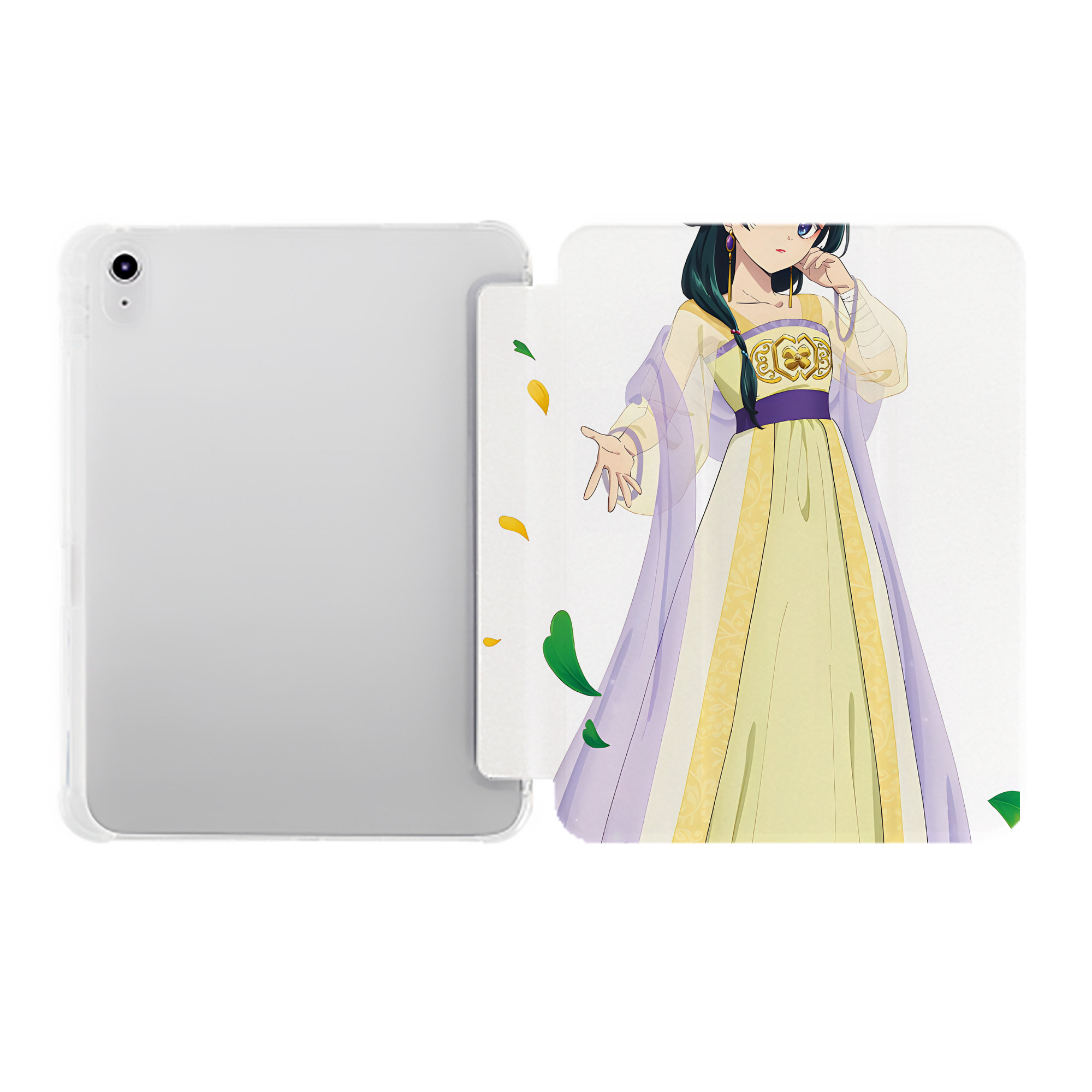 （画像用） 薬屋のひとりごと The Apothecary Diaries IPad ケース ペン収納付き 三つ折りスタンド PUレザー×シリコン 対応機種9.5/10.5/10.9インチ